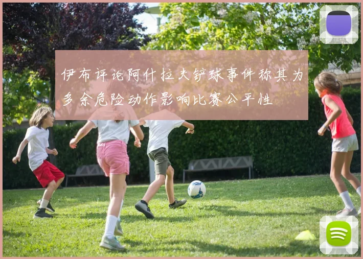 伊布评论阿什拉夫铲球事件称其为多余危险动作影响比赛公平性